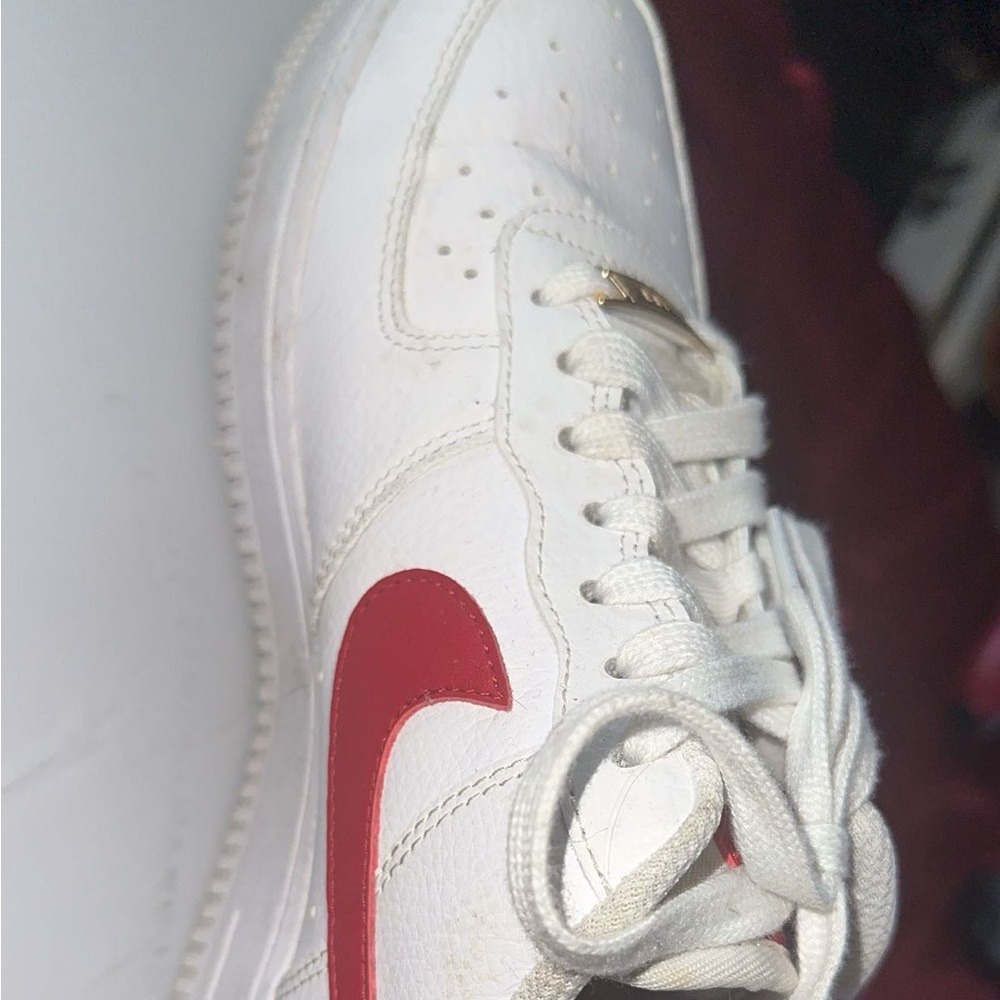 Nike Red and White Athletic Shoes